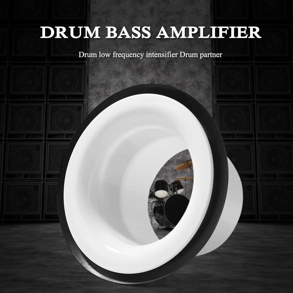 Drum Bass Bottom Microphone Loudspeaker Voice Sound Amplifier Drum Accessories Bass Hole Protection Attachment