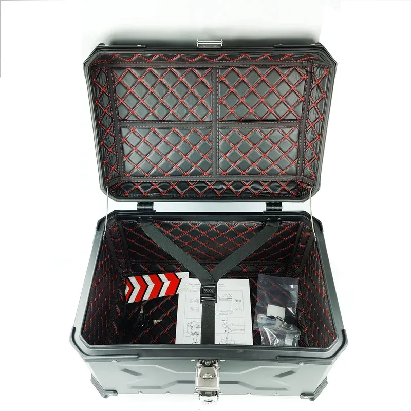 Factory Direct Hot Selling 55L Super Large Capacity Aluminum Motorcycle Tail Box