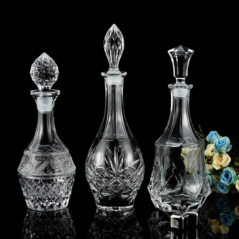 Crystal Glass Creative Home with Lid Red Wine Foreign Wine Whiskey Wine Bottle  Bar Accessories Home Bars