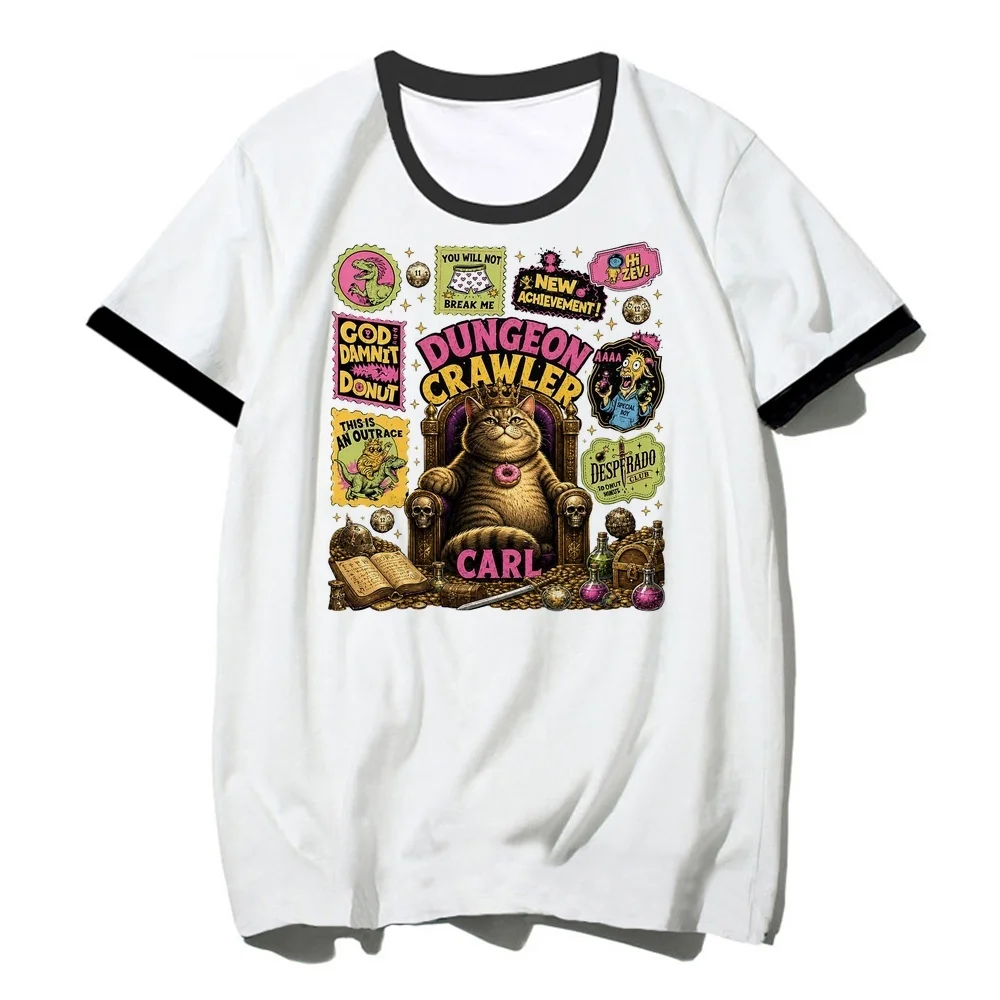 Dungeon Crawler Carl tshirt women dollette vintage kawaii party t shirt 80s funny alternative  aesthetic