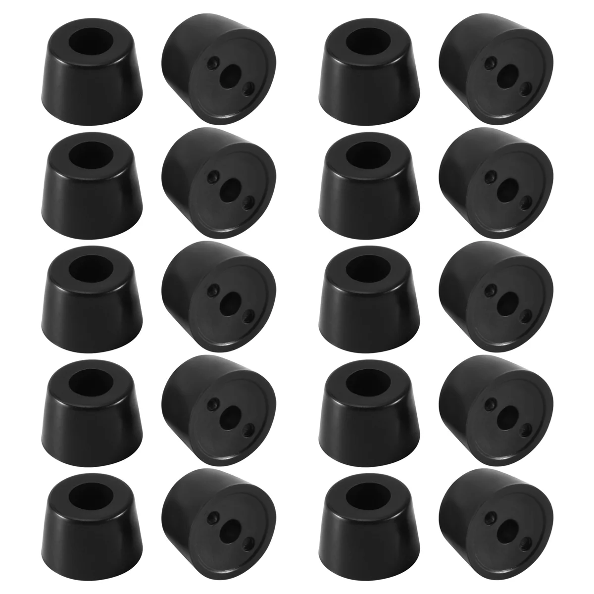 Rubber Anti Vibration Isolator Absorber Base Foot Pad 20Pcs Black