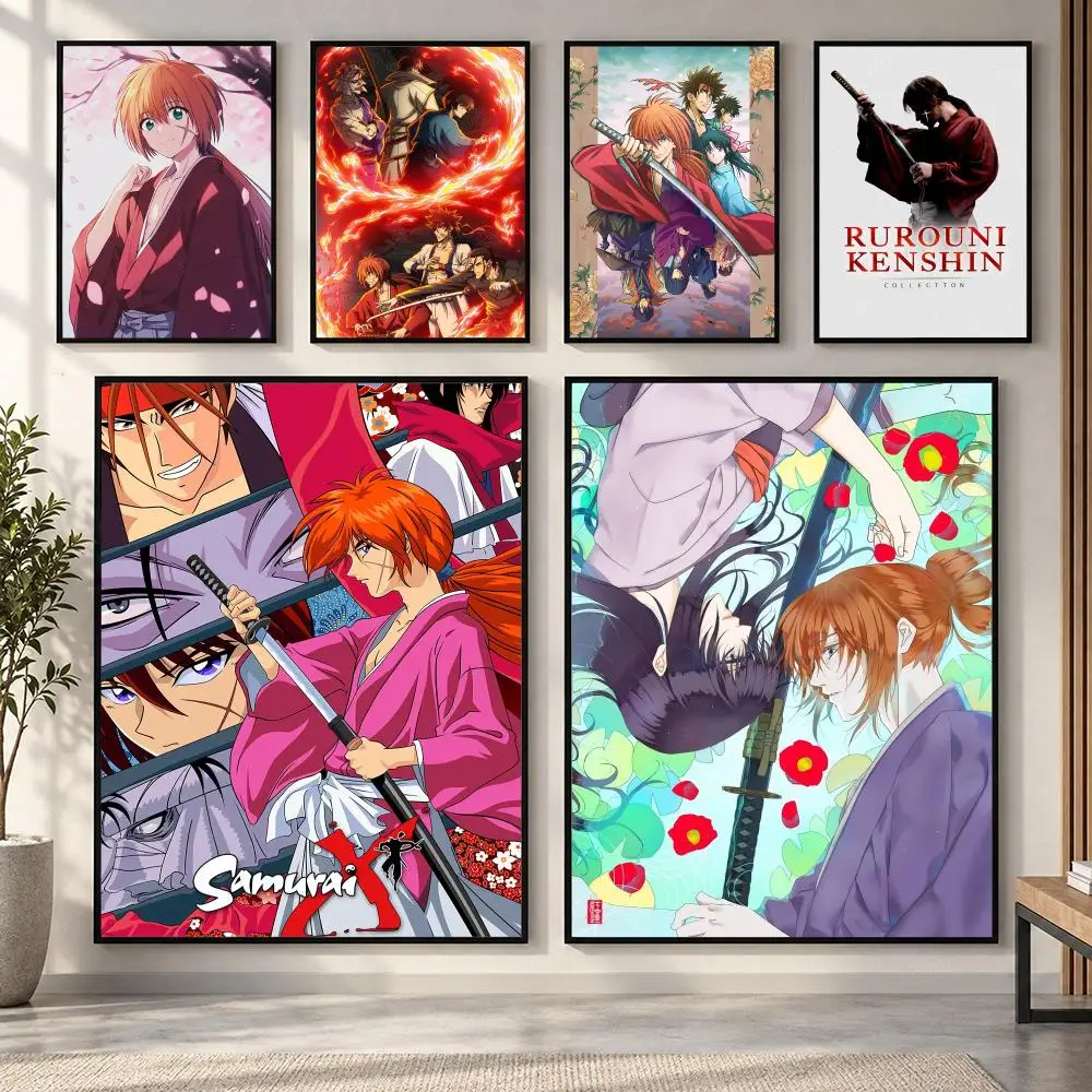 Movie Rurouni Kenshin Poster HD art sticky wall waterproof home living room bedroom bar aesthetic decoration
