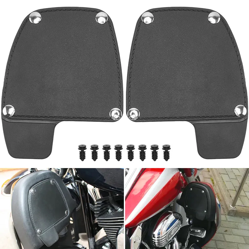 Motorcycle Lower Leg Warmer Vented Fairing Speaker Pods Cover For Harley Touring Road King Electra Street Glide 1983-2013