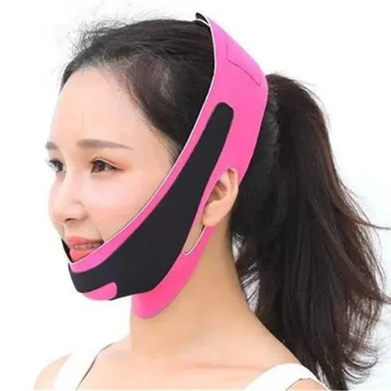 Face Slimming Bandage V Line Facial Shaper Elastic Double Chin Remover Lift Up Belt Face Massager Women Strap Skin Beauty Care