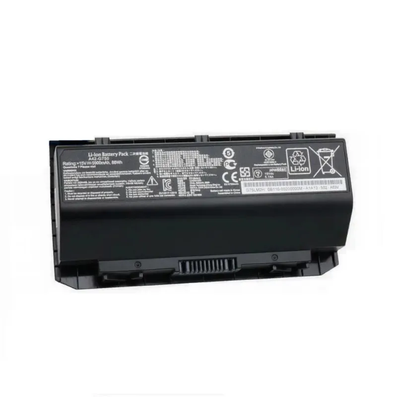 

Laptop Battery for A42-G750 G750J G750JH G750JM G750JS G750JW G750JX G750JZ Batterie 15V 5900mAh Replacement Battery 1 PCS