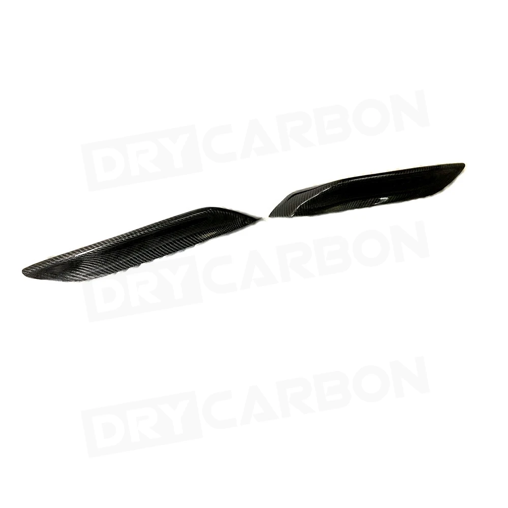 Carbon Fiber Front Bumper Fog Lamp Eyebrows Eyelids Trims Strips Cover for BMW 3 Series F80 M3 4 Series F82 F83 M4 2012-2018