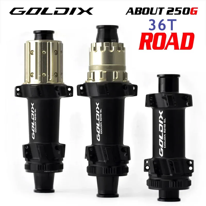 

GOLDIX R240SL mid lock brake 24h new ratchet 36T road crushed stone bicycle hub, suitable for SHIMANO and SRAM bike acessories