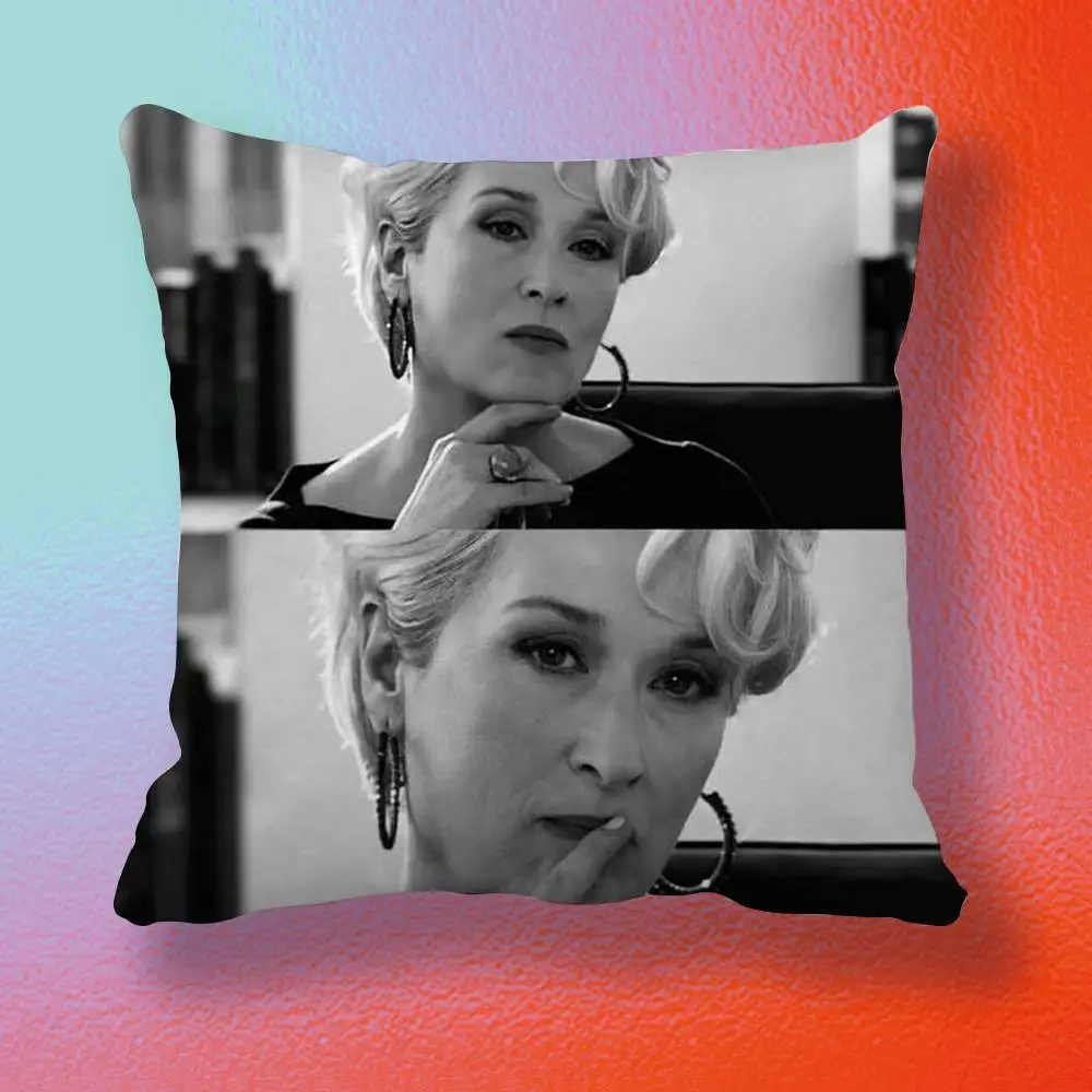 The Devil Wears Prada Double-sided printed pillow cover Solid color minimalist pillowcase, fits all bedroom styles