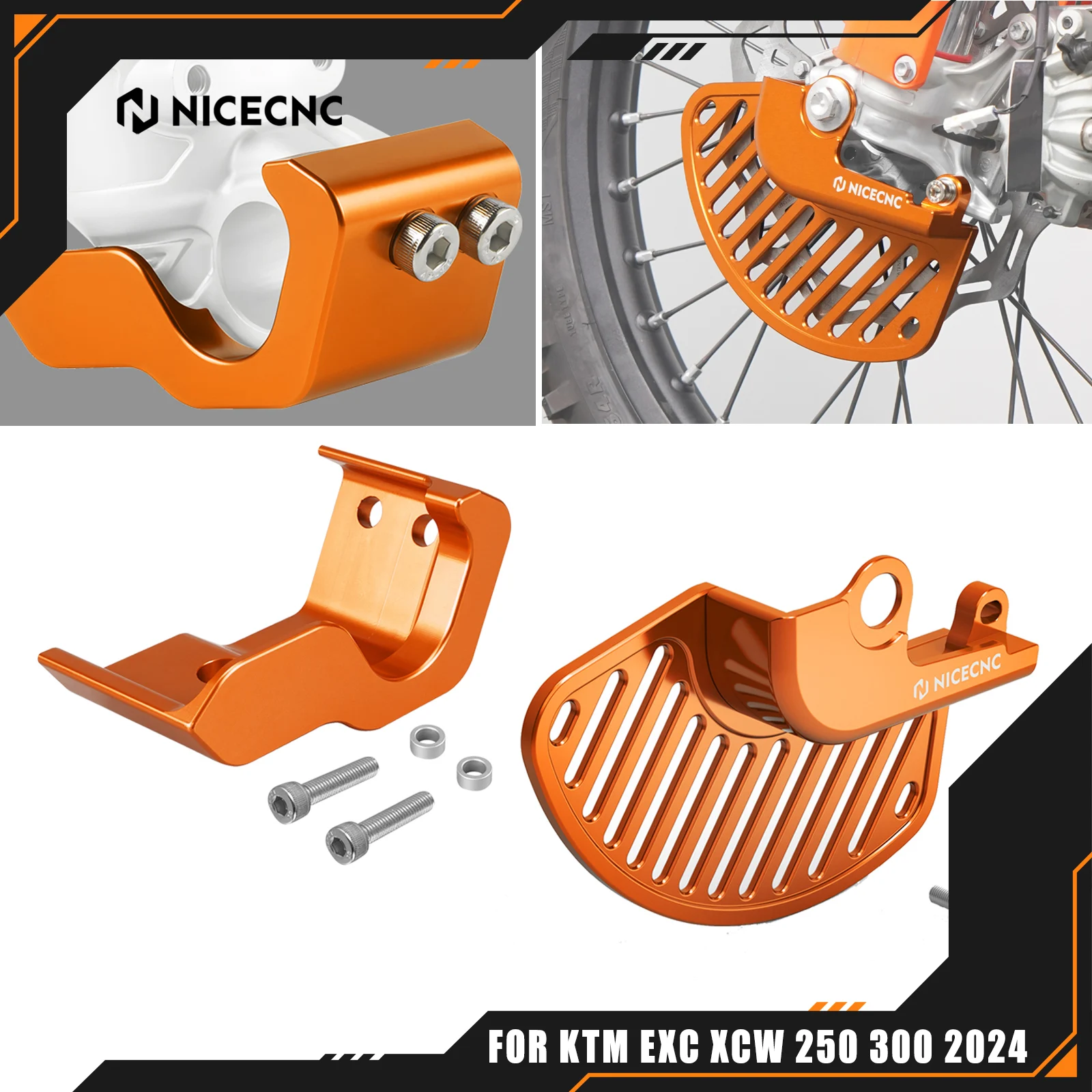 

Защита переднего тормозного диска и правой вилки для KTM EXC 300, EXCF 350, SXF 450, Husqvarna TE 300, FE 350, GasGas EC 300 (2024-2025)