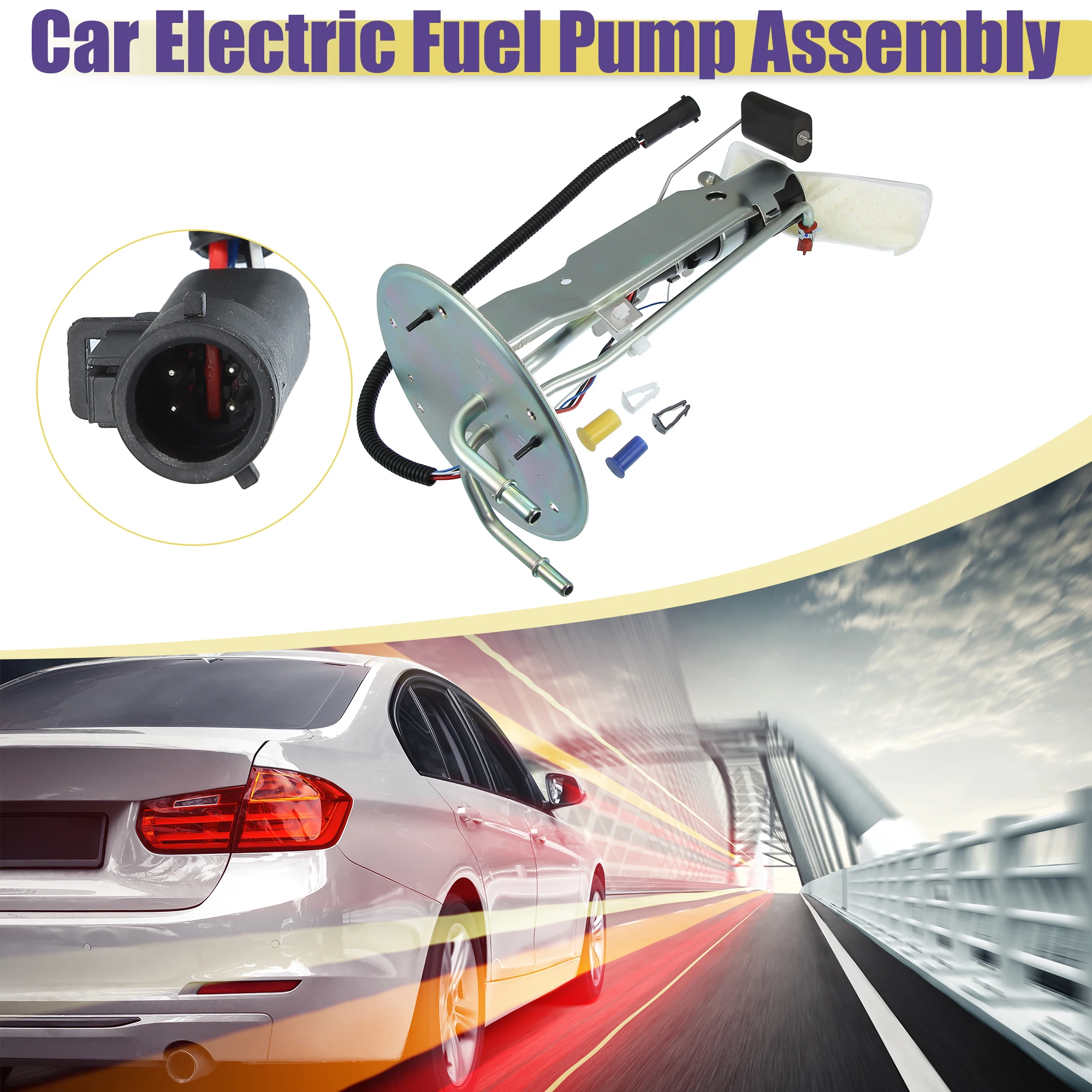 

X Autohaux Electric Fuel Pump Replacement Module Assembly for Ford E-150 E-250 E350 Econoline 1999-2002 No.3C2Z9H307CA-Pack of 1