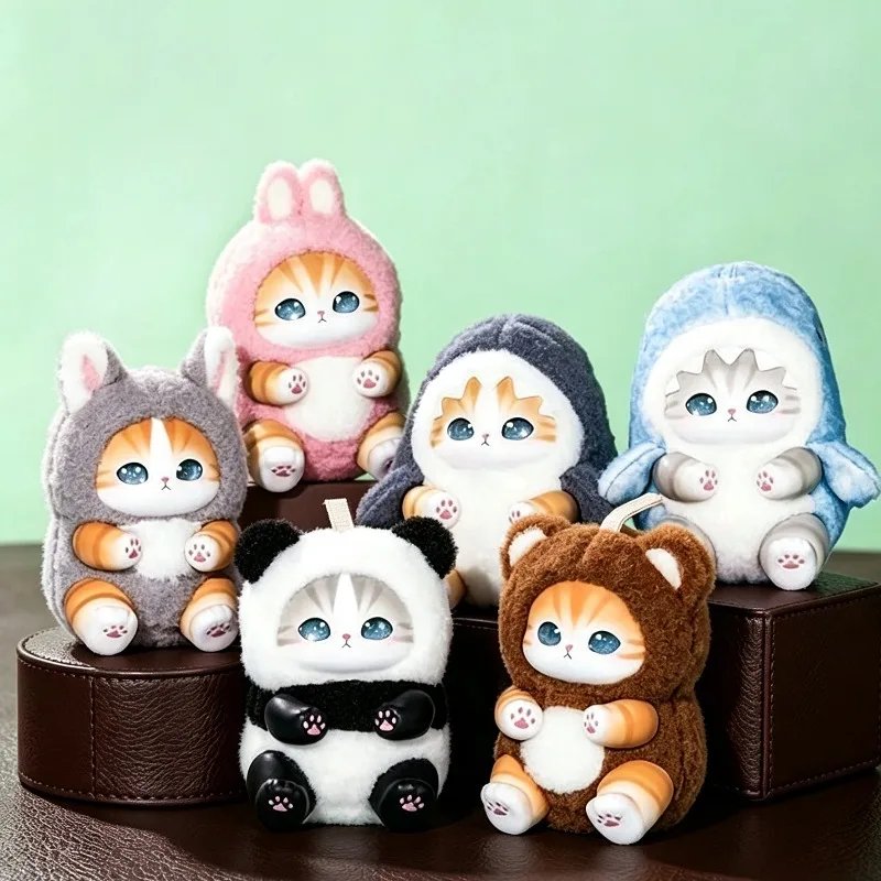 Neue Mofusand Vinyl-Serie Blind Box Hai-Katze Anime-Actionfigur Überraschungs-Tasche Niedliche Puppe Mystery Box Sammlerstücke Ornamente für Kinder