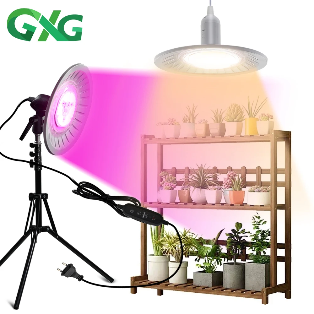 E27 LED Grow Blub 220V 28W 36W  Plytolamp COB LED Chip Lamp 4000K +660nm Purple Red Light for Plant Hydroponics Growing System