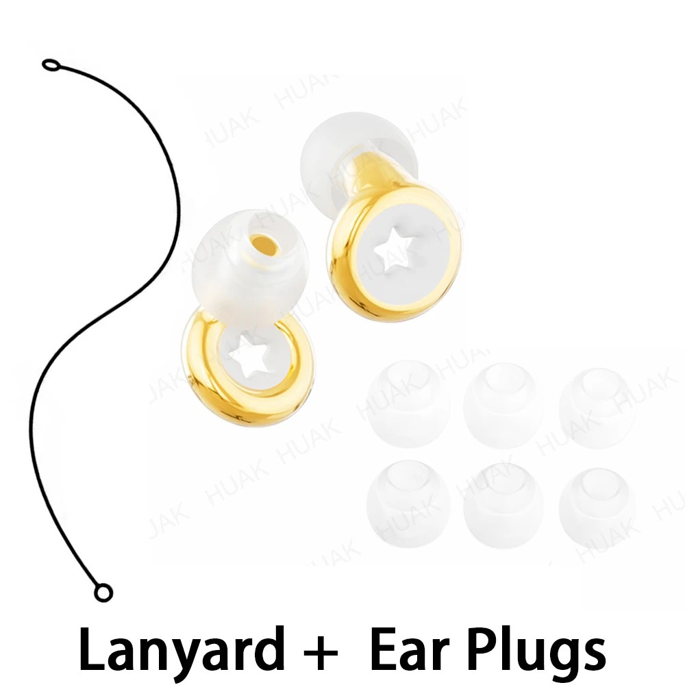 Adult Swimming Training Earplugs with Silicone Lanyard Waterproof Soft Ear Inserts for Water Activities