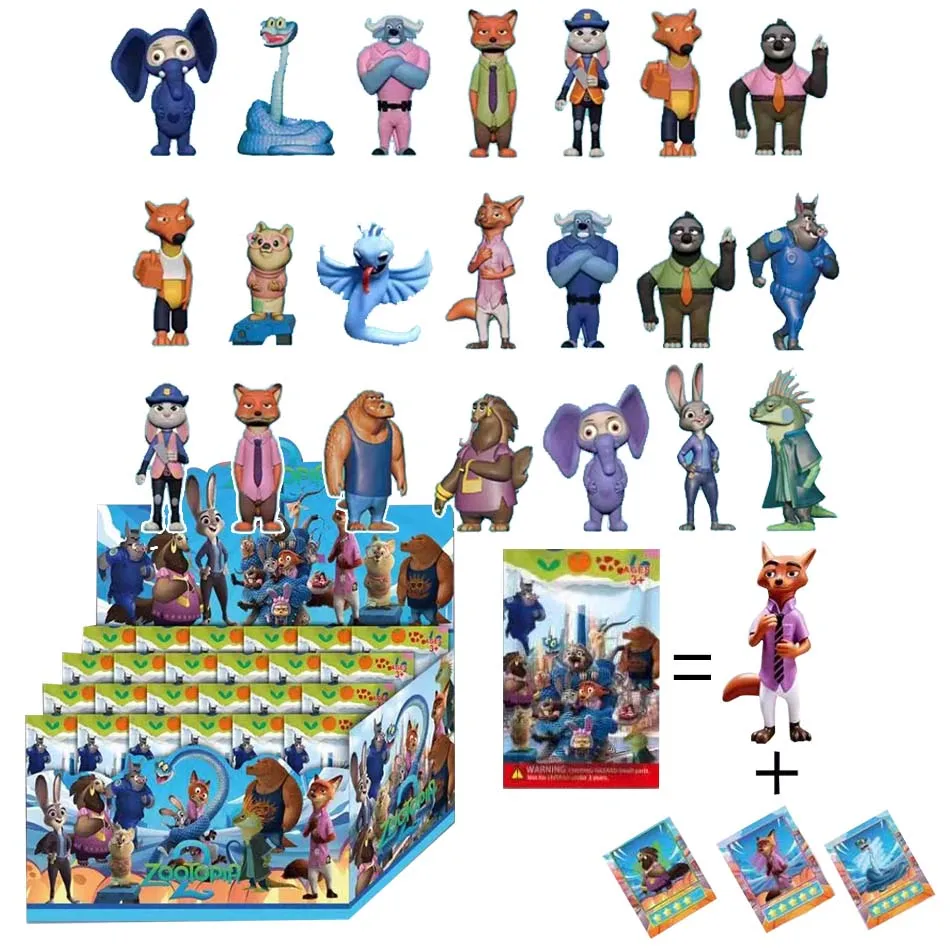 

Новый хит продаж Zootopia Judith Nick модная слепая коробка ручной работы слепая коробка подарочная игрушка модель аниме коллекция ручной работы орнамент