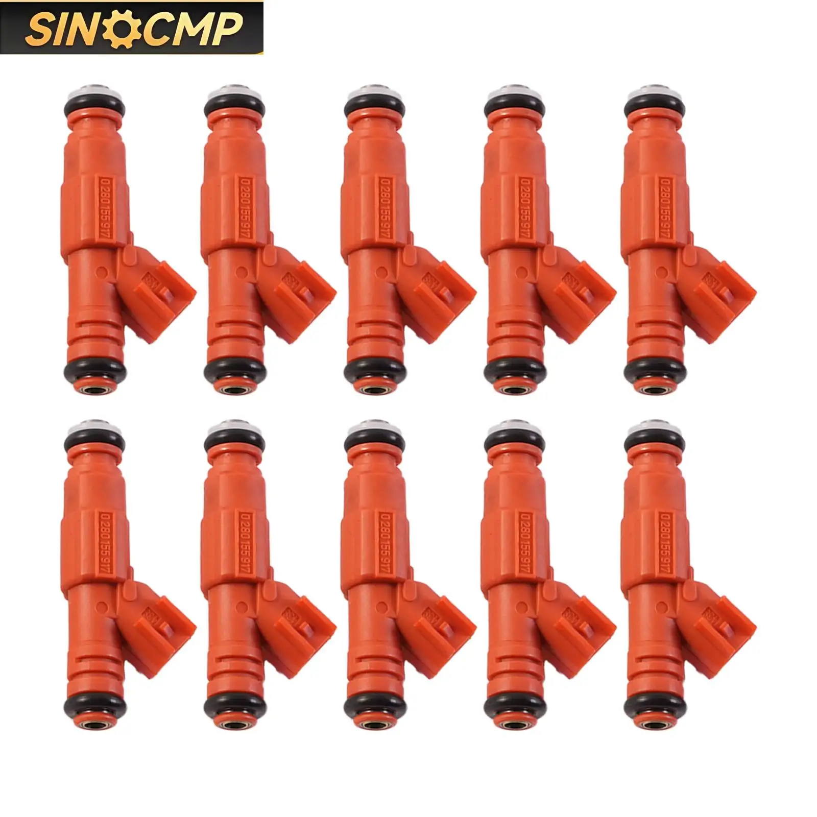 

18 шт. топливные форсунки 0280155917 для Ford F350 F450 F550 6,8 л V10, система подачи топлива/топливные форсунки, автомобильные детали