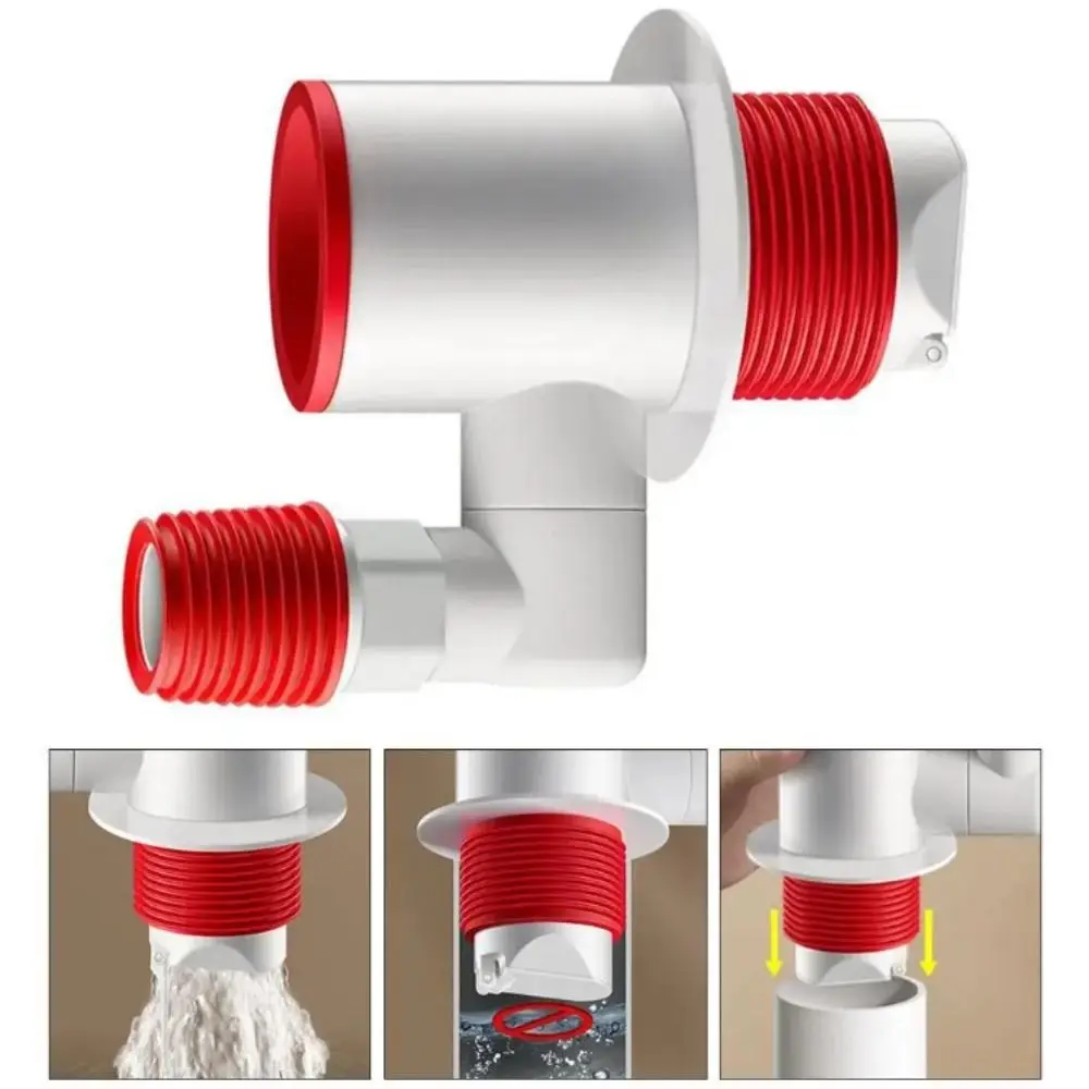 

Silicone Material Kitchen Sewer Deodorant Device Temperature Resistant Double Sealed Connectors Anti-Odor Plug No Clogs Design