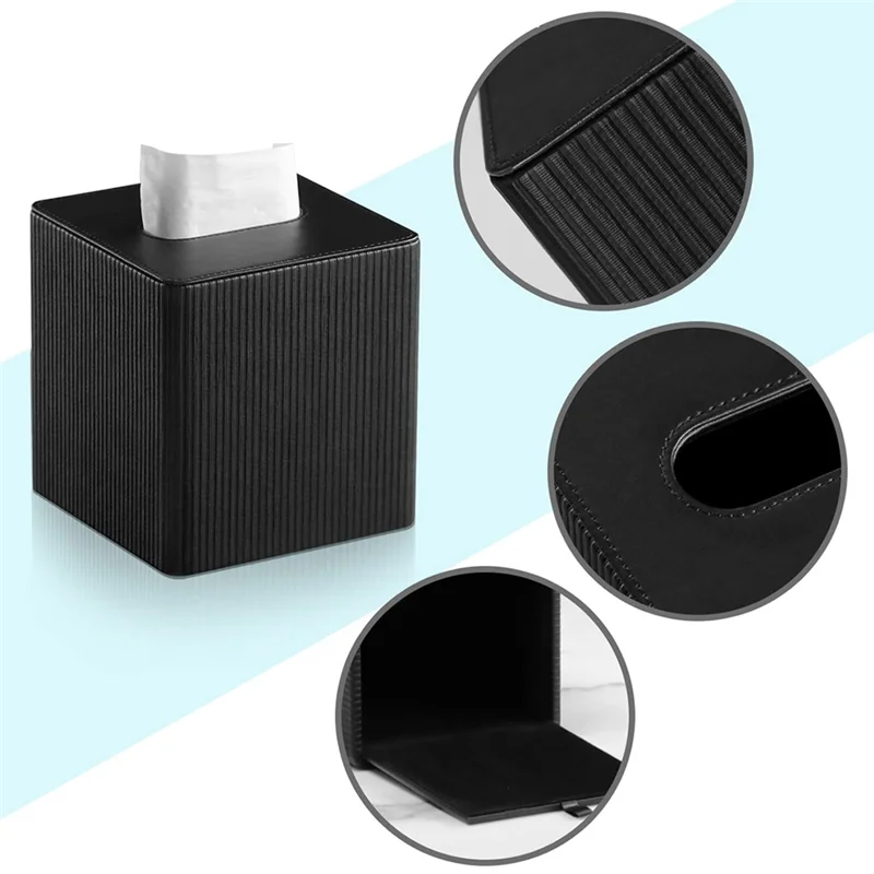 

Чехол для коробки для салфеток из искусственной кожи с магнитной застежкой, квадратный держатель для салфеток, декоративный органайзер для ванной комнаты, гостиной-новый