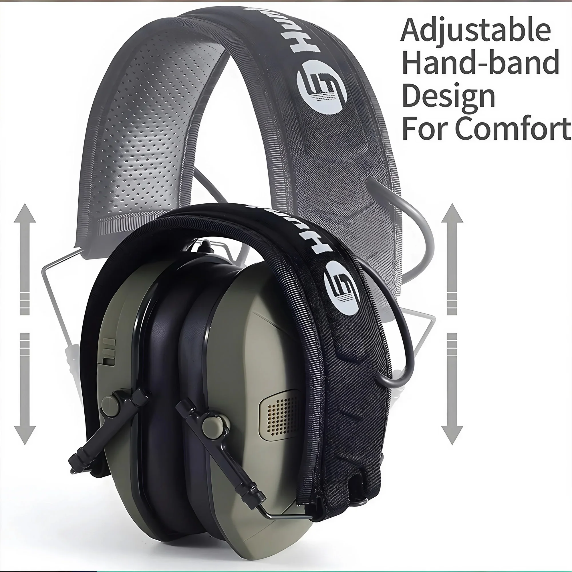 Professional Tactical Headphones with Active Noise Reduction Sound Isolation for Shooting Training and Safety Use