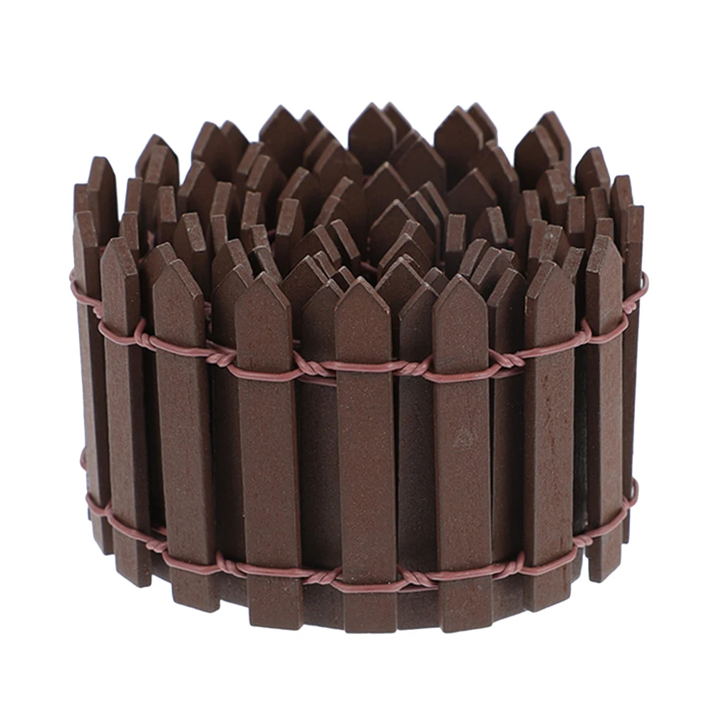 

Mini Fence Model Decorative Simulation Wooden Fencing Micro L Miniature Garden Accessories Safe Durable Storage Easy Use