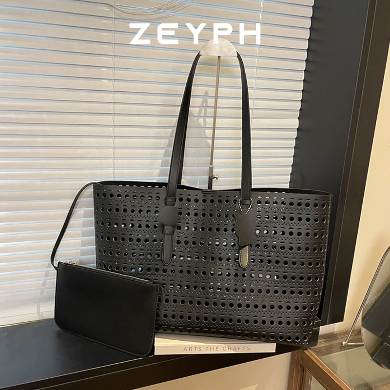 

Zeyph Solid Colour And Versatile Beach Bag Summer Shoulder Bags Lady Travel Handbags Female Woven Raffia ​Picnic Beach Ba