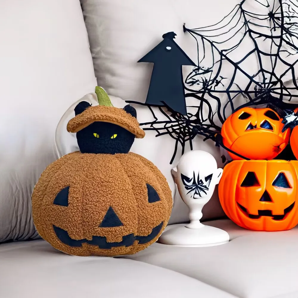 Jouets en peluche de la série Halloween pour garçons et filles, fantôme de Aliments maléfique, dessin animé amusant, décoration d'intérieur, cadeaux d'Halloween, nouveau