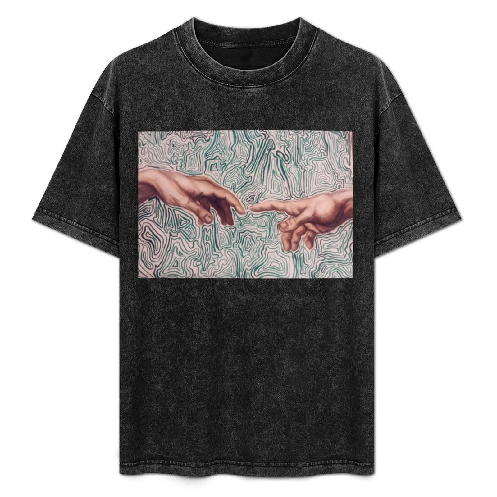 

modern creation of adam T-Shirt Basic Short Sleeve T-Shirt for Men