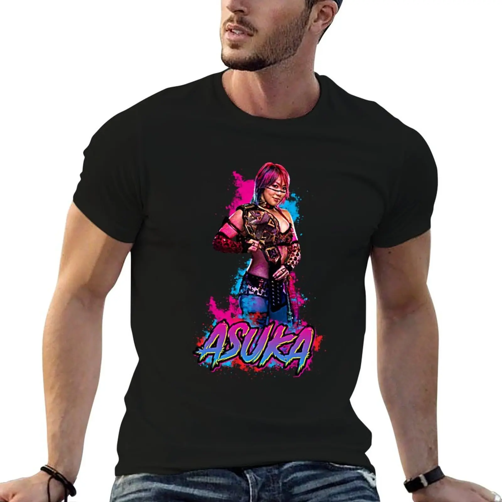 

Asuka Asian Wrestler T-Shirt man t shirts cotton t shirts cotton 100% man t shirts high quality luxury brand T-shirt