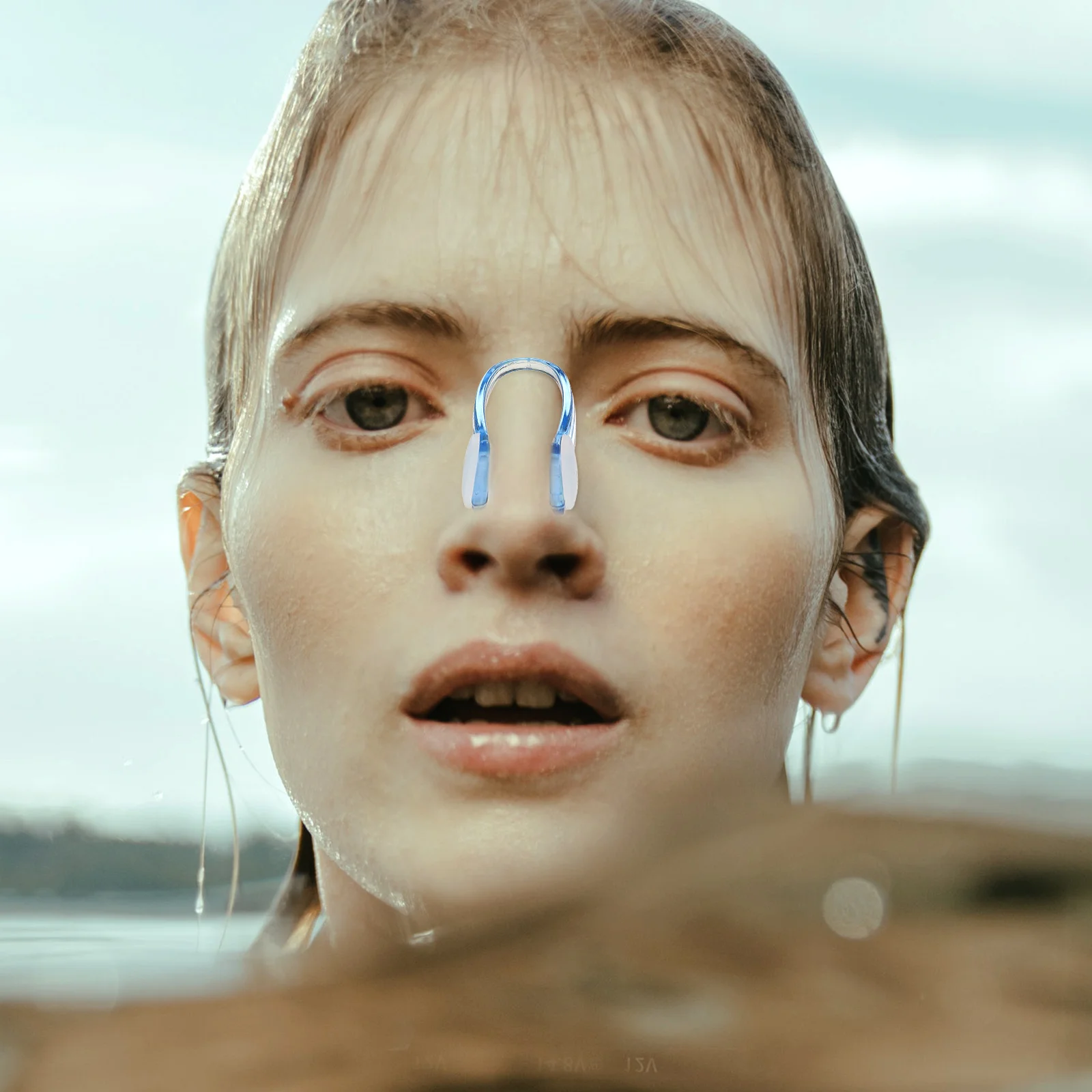 

4pcs Waterproof Nose Clip Swimming Pool Silicone PC Durable Ergonomic Lightweight Adult Sports Child nose plugs swim supply