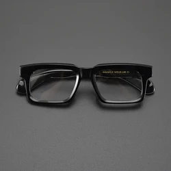 High quality literary thickened glasses frame Classic business casual retro square frame big name gentleman fashion optical glas