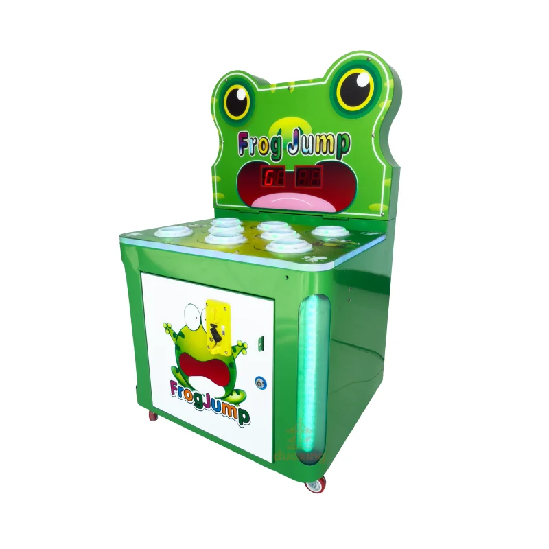 Duoxing Customizable Coin-Operated Sports Frog Jump Amusement Game Machine for Kids Ages 3+ Metal/Plastic/Acrylic Construction