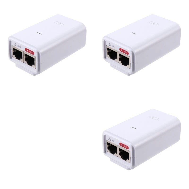 ABJG-3X New UBNT Unifi 24V 0.3A Gigabit Poe Power Module Lite LR