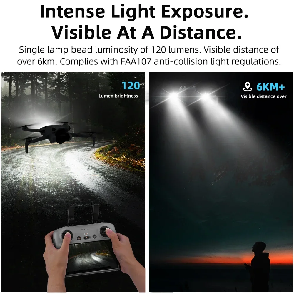 Night Flying Signal Lamp Navigation Light LED Multi Mode for DJI NEO/Mavic 3/Avata 2/Mini 3 Pro/2/Air 2/Pro Zoom Drone Accessory