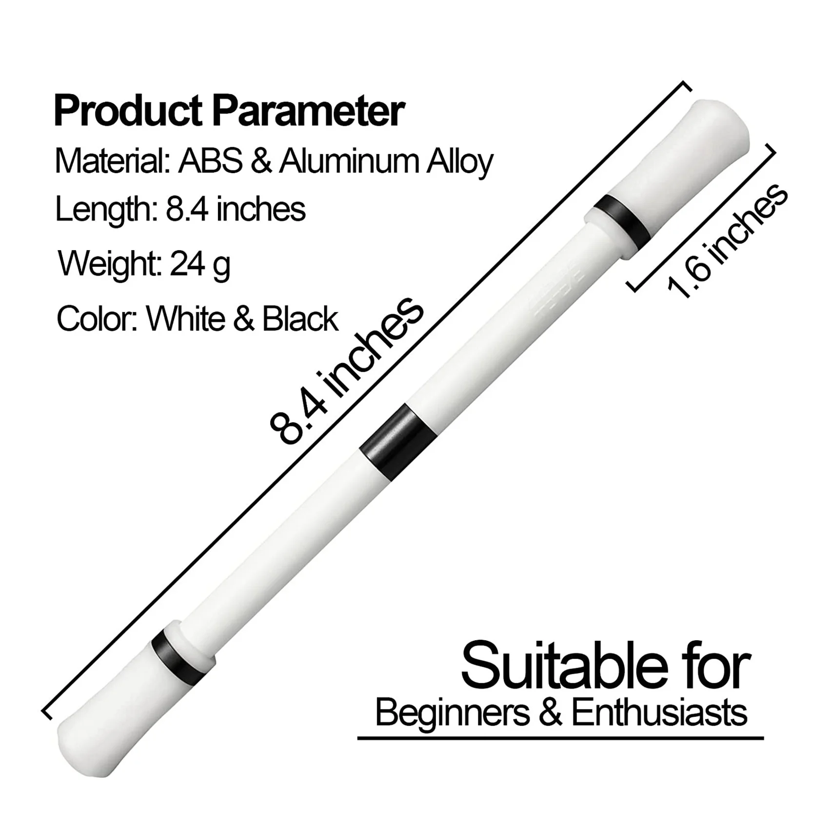 2X Pen Spinning Rotating Finger Pen Detachable Spinning Mod Reduced Pressure For Kids And Adults Office School Supplies