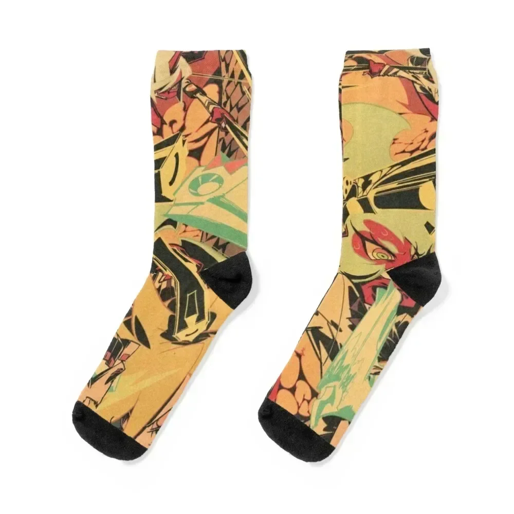 

Panty and Stocking with Garterbelt Socks anime cotton aesthetic Socks Woman Men's