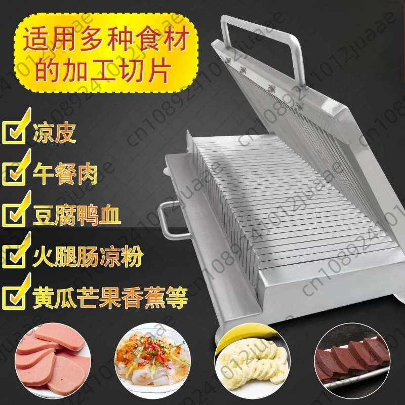 Multi-function Slicing Hand Pressure Thickened Stainless Steel Double-blade Sharp Manual Slicer Vegetable Cooked Food Slice