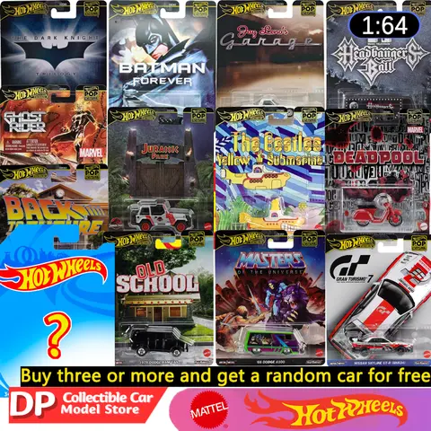 Achetez-en trois et obtenez-en un gratuitement, 2025 Hot Wheels Premium Pop Culture à collectionner 1:64 modèle de véhicule moulé sous pression voitures tout neuf