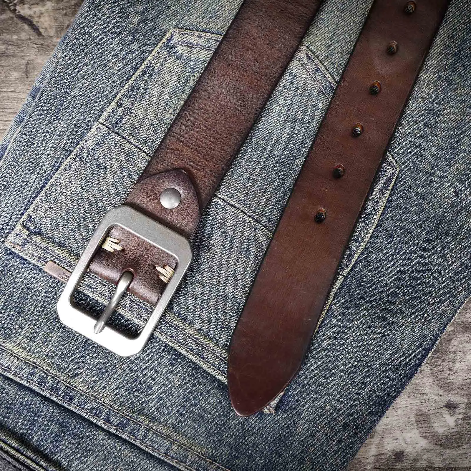 Echt leder Herren Rindsleder gürtel Edelstahls chnalle, italienisches verdicktes Leder mit Geschenk box, ideale Wahl für Geschenk – Detail 18