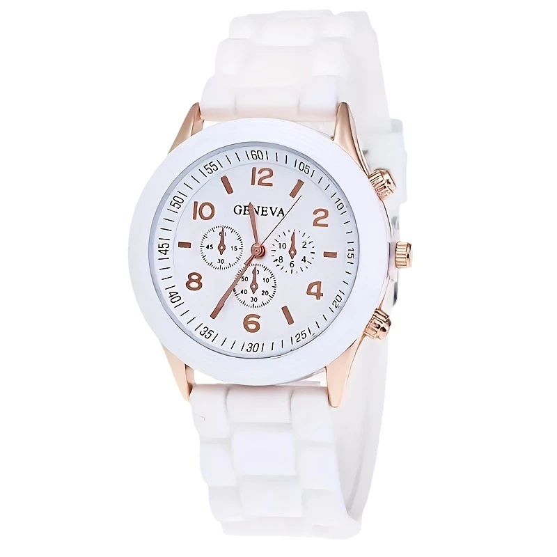 4-Piece Quartz Watch and Heart-Shaped Bracelet Set - Accurate Timekeeping, Casual Fashion Style, Perfect Valentines Gifts