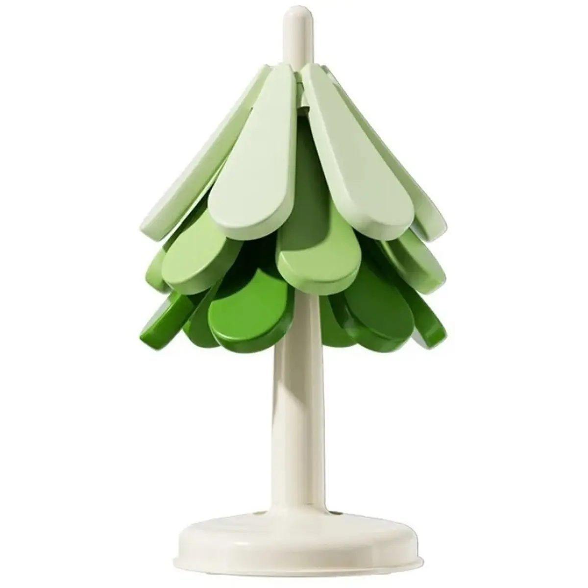 PROFESSIONAL USE Silicone Placemat Christmas Tree Shape Pot Mat Dish Placemat Coaster Folding Heat Insulation Desktop Protection