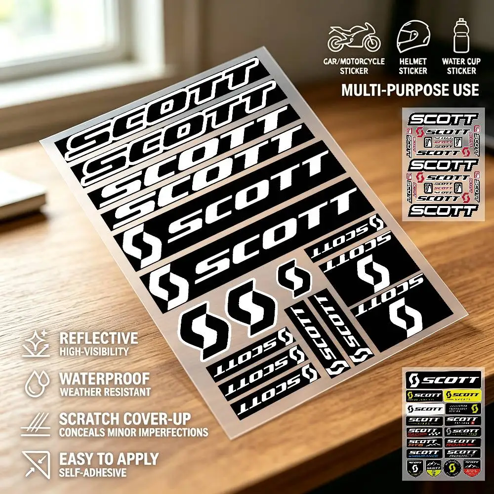 Cycling B-Mtb-Scotts Bike Graffiti Stickers Waterproof PVC Decals for Car Motorcycle Skateboard Helmet Notebook