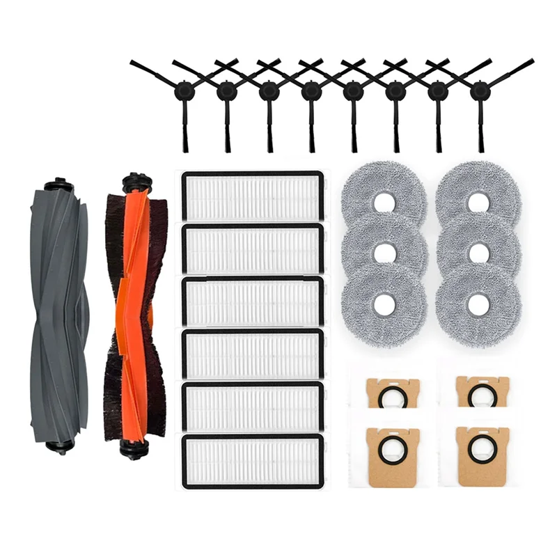 N18R para Dreame Bot L20 Ultra Robot aspiradoras Cepillo Lateral principal filtro Hepa paño de mopa trapo bolsa de polvo accesorios de repuesto
