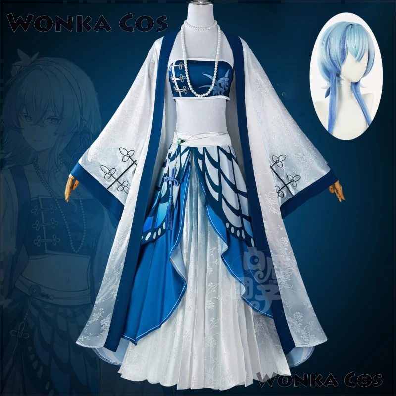 Il Shorekeeper Cosplay Wuthering Waves Costume Abito adorabile Uniforme da donna Abito da gioco del Lago Occidentale Vestito da festa di Halloween Gioco di ruolo