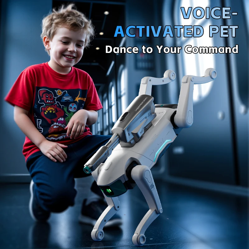 Novo y16 inteligente ai rc robô cão voz diálogo app programação de controle remoto cantando máquina dança cão crianças presentes brinquedos