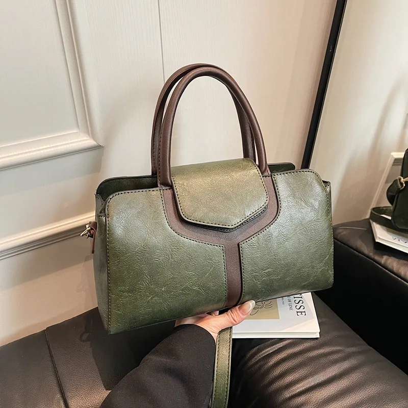

​​2025 Fashion Boston Bag for Women Versatile Large Tote Casual Crossbody Shoulder Purse Spacious Handheld Daypack​