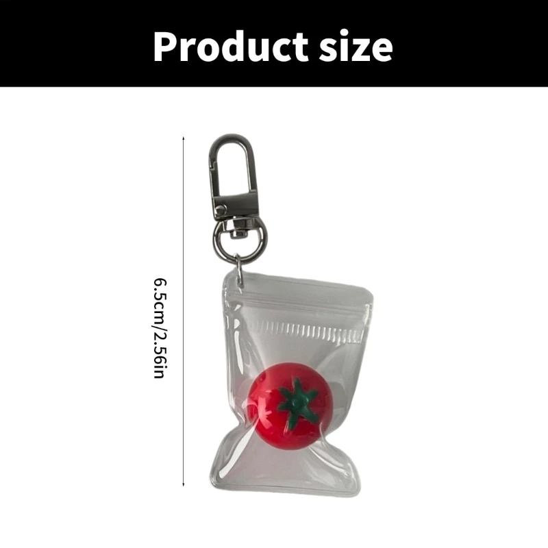 Playful Tomato Mobile Accessory Lovely Tomato Phone Charm Individualized Phone Chain Pendant Bag Hangings