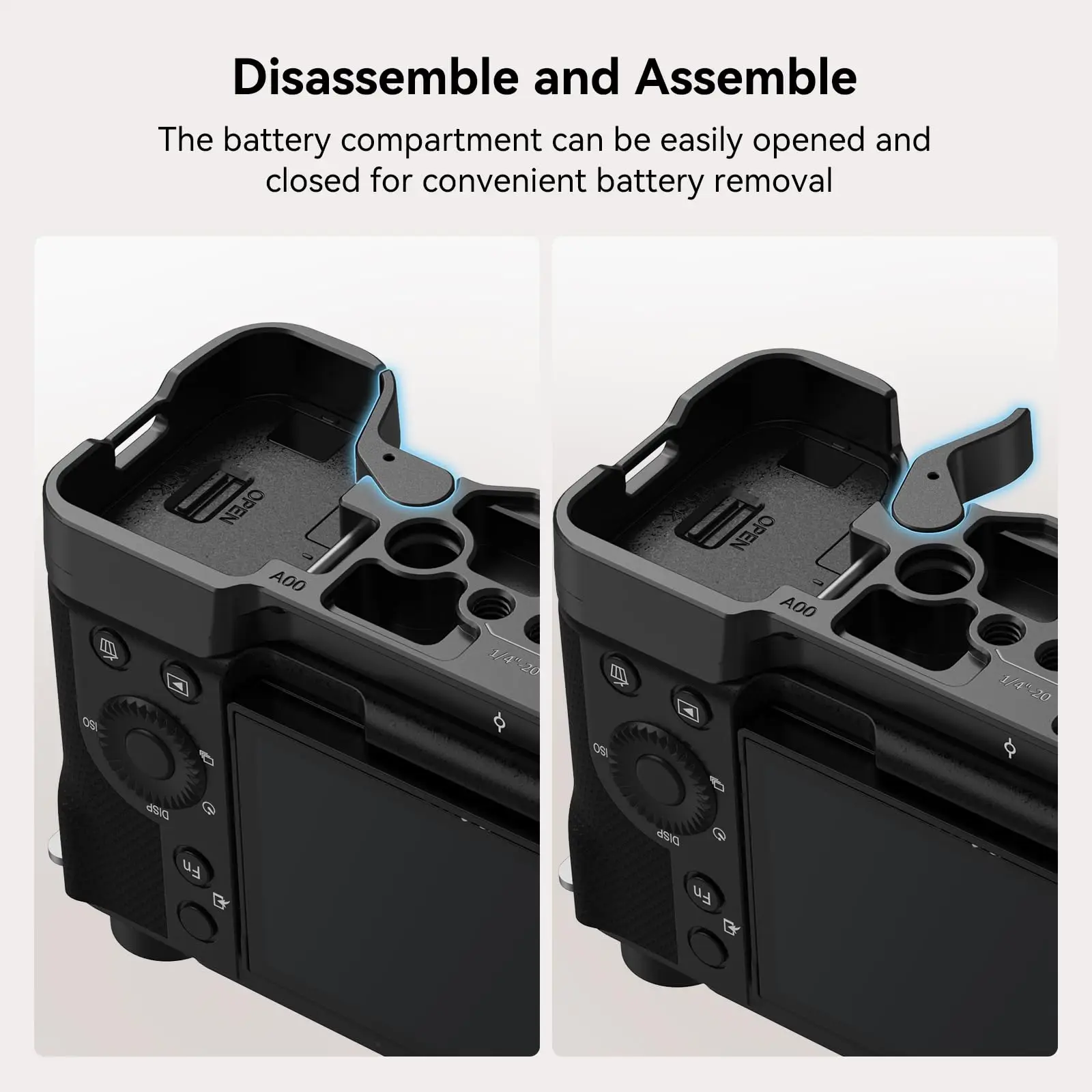 SmallRig ZV-E1 Base Plate for Sony ZV-E1 with Arca-Swiss Baseplate Quickly Switch for DJI RS 2/ RSC 2/ RS 3/ RS 3 PR0 to Tripods