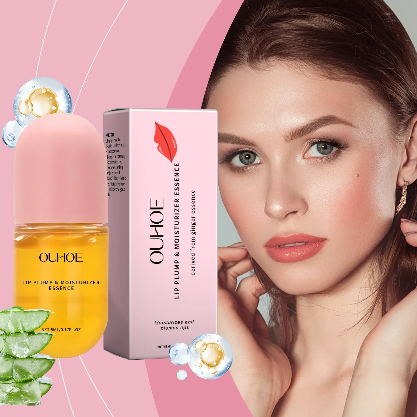 Aceite labial hidratante y nutritivo, labios ricos e hidratantes, labios hidratantes y nutritivos, hidratante, elástico, reparador