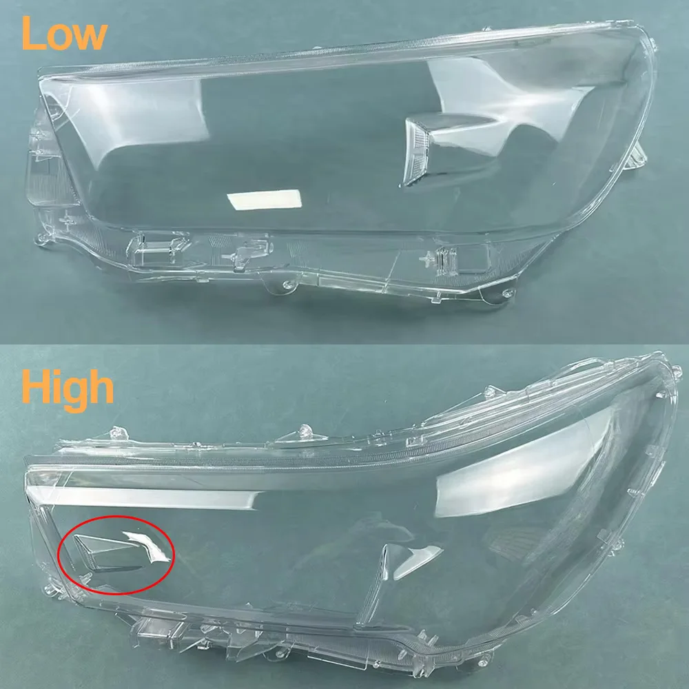 For Toyota Hilux 2019-2021 (High Configuration) Headlamp Cover Transparent Lampshade Headlight Shell Mask Lens Plexiglass - view 2