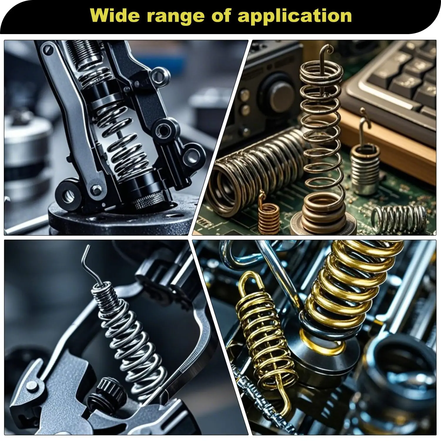 200 قطعة من نوابض الضغط والتوتر المصنوعة من الفولاذ المقاوم للصدأ - 20 مقاسًا متنوعًا للإصلاحات/المشروعات الميكانيكية/الحرف اليدوية #6