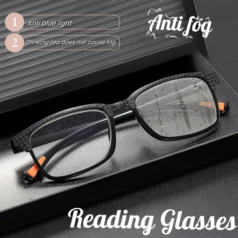 

2025 New Ultra Light Anti Fog and Anti Blue Light Reading Glasses High-definition Non Fogging and Non Wetting Presbyopia Glasses